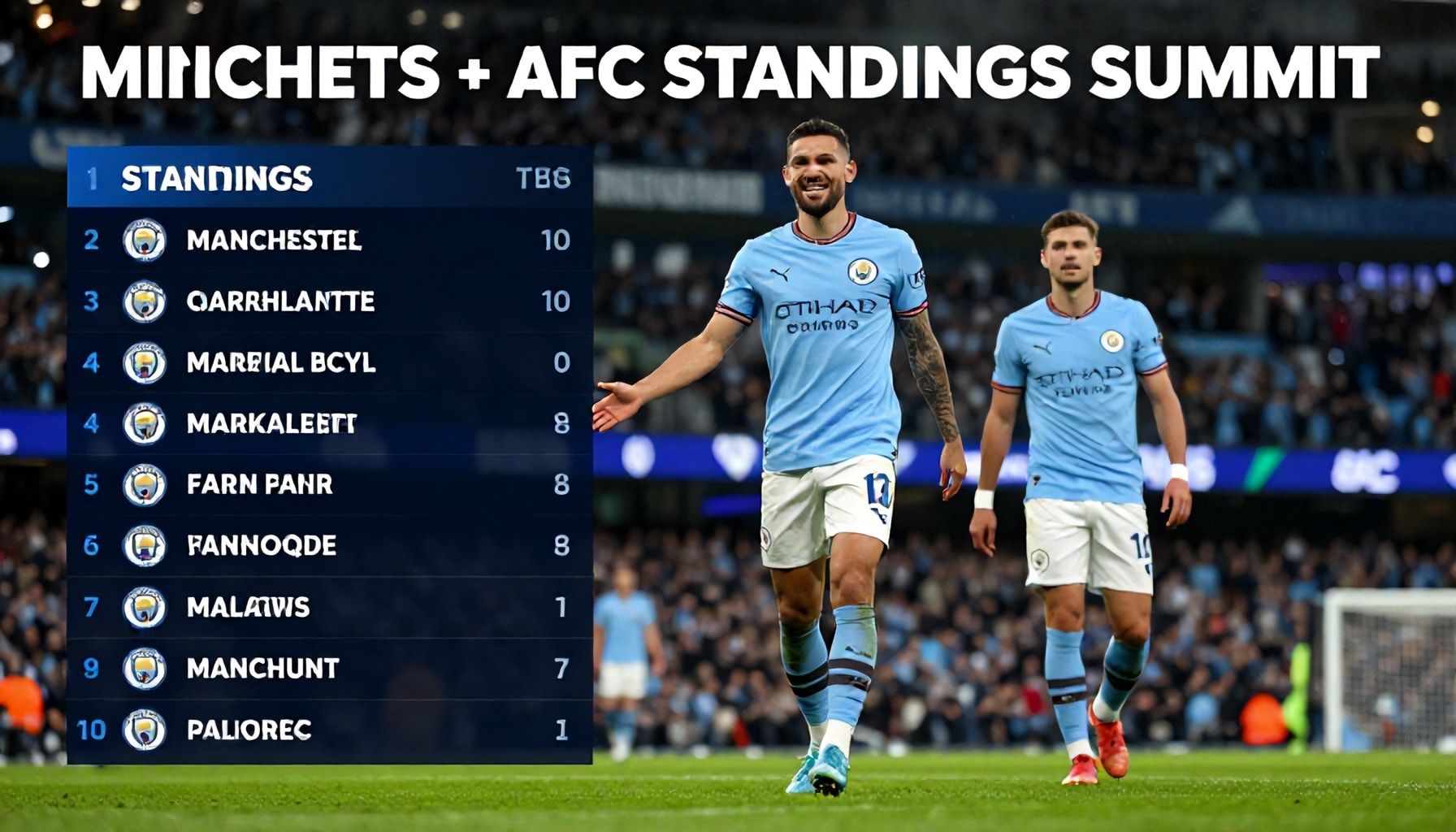 Weekend Wins Elevate Manchester City to AFC Standings Summit