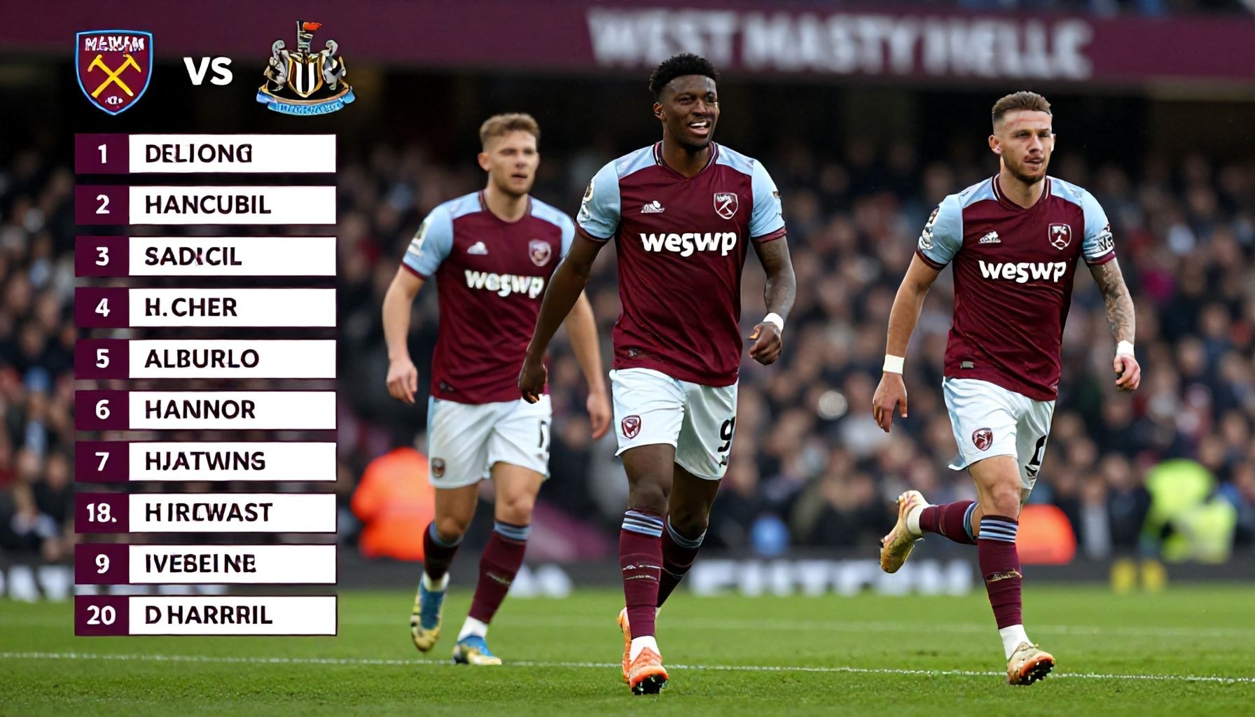 West Ham's Attacking Trio Set to Face Newcastle's Defensive Wall