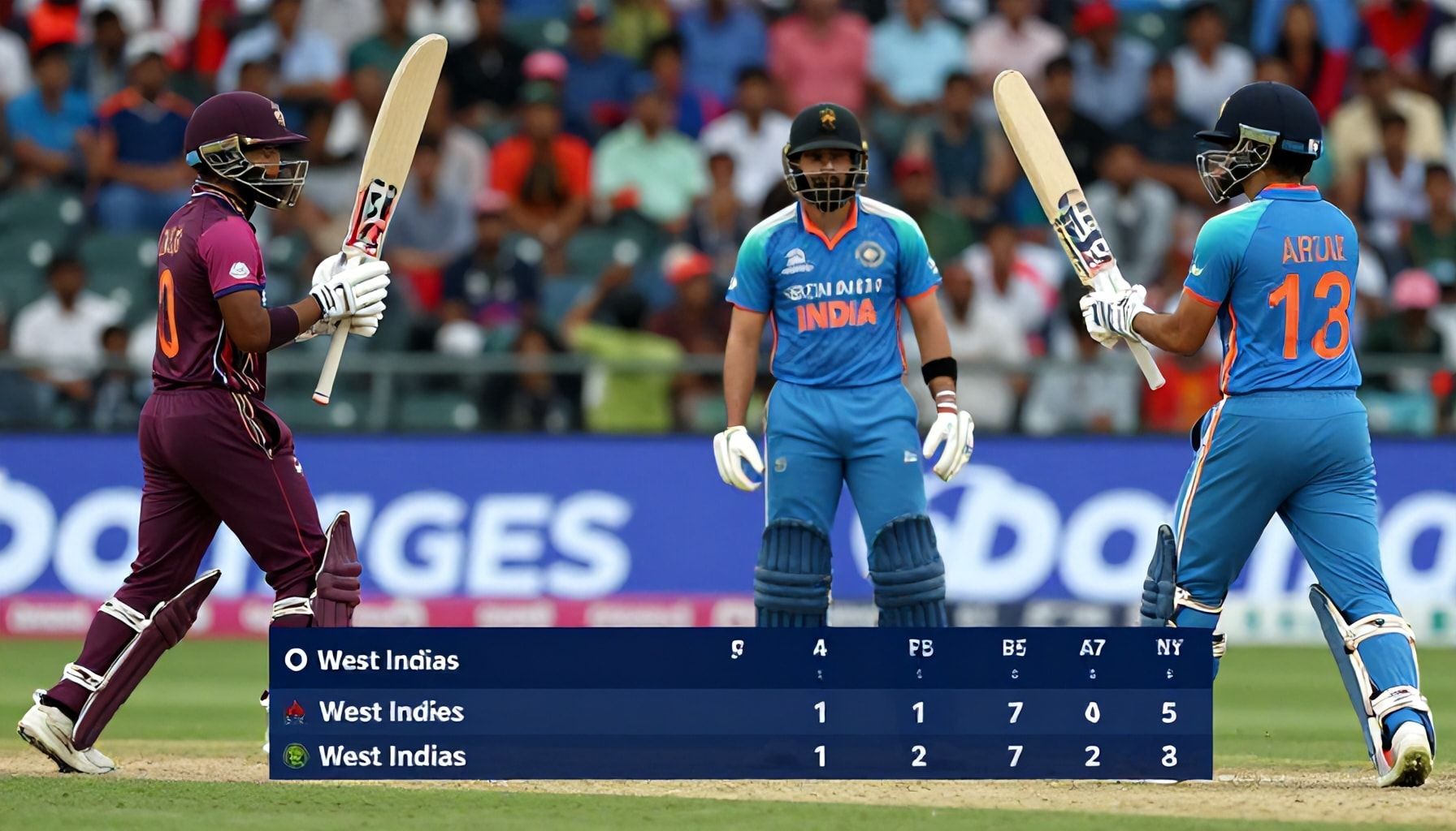 West Indies and India Battle to Thrilling Tie