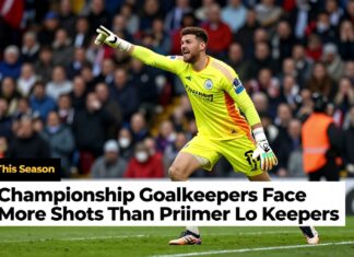 Championship Goalkeepers Face More Shots Than Premier League Keepers This Season