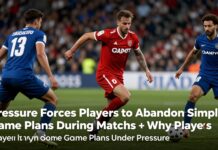 Pressure Forces Players to Abandon Simple Game Plans During Matches