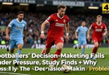 Footballers’ Decision-Making Fails Under Pressure, Study Finds