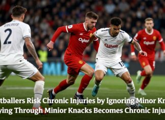 Footballers Risk Chronic Injuries by Ignoring Minor Knocks