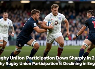 England’s Rugby Union Participation Drops Sharply in 2023