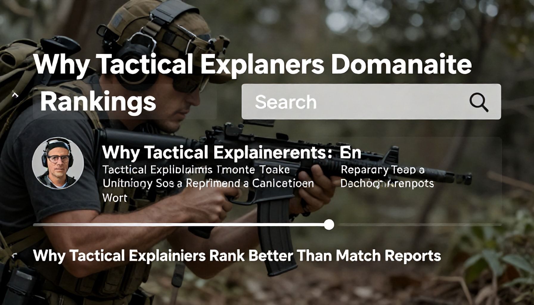Why Tactical Explainers Dominate Search Rankings