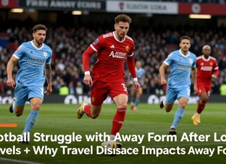 Football Teams Struggle with Away Form After Long Travels