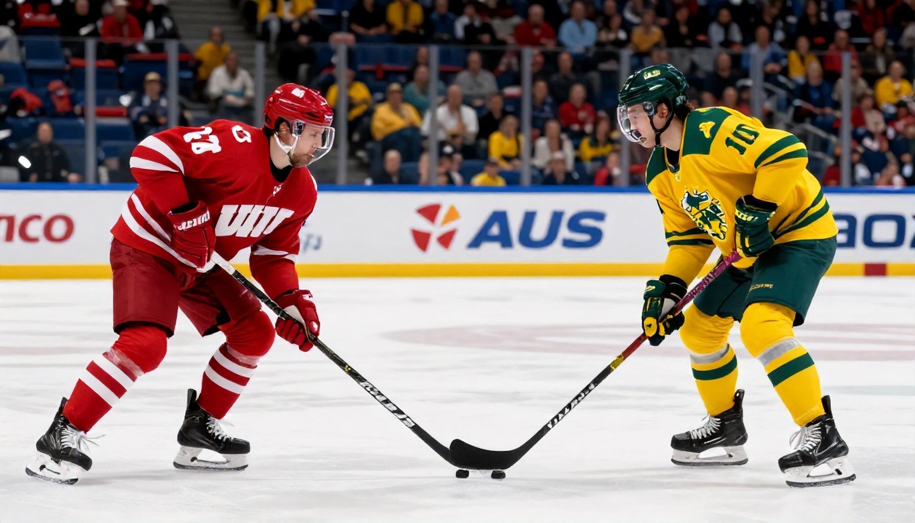 Wisconsin and Australia Face Off in Critical Ice Hockey Contest