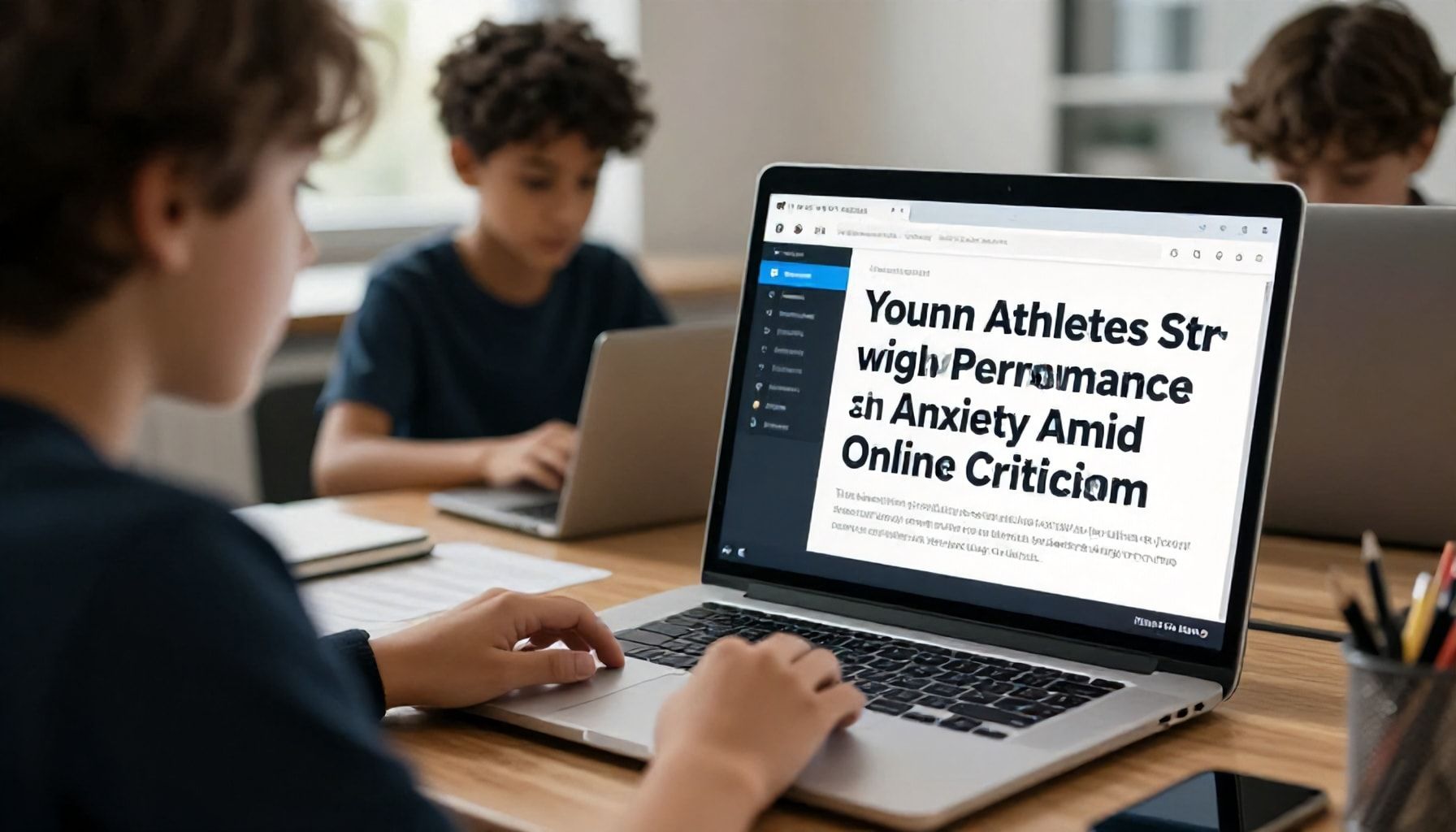 Young Athletes Struggle with Performance Anxiety Amid Online Criticism