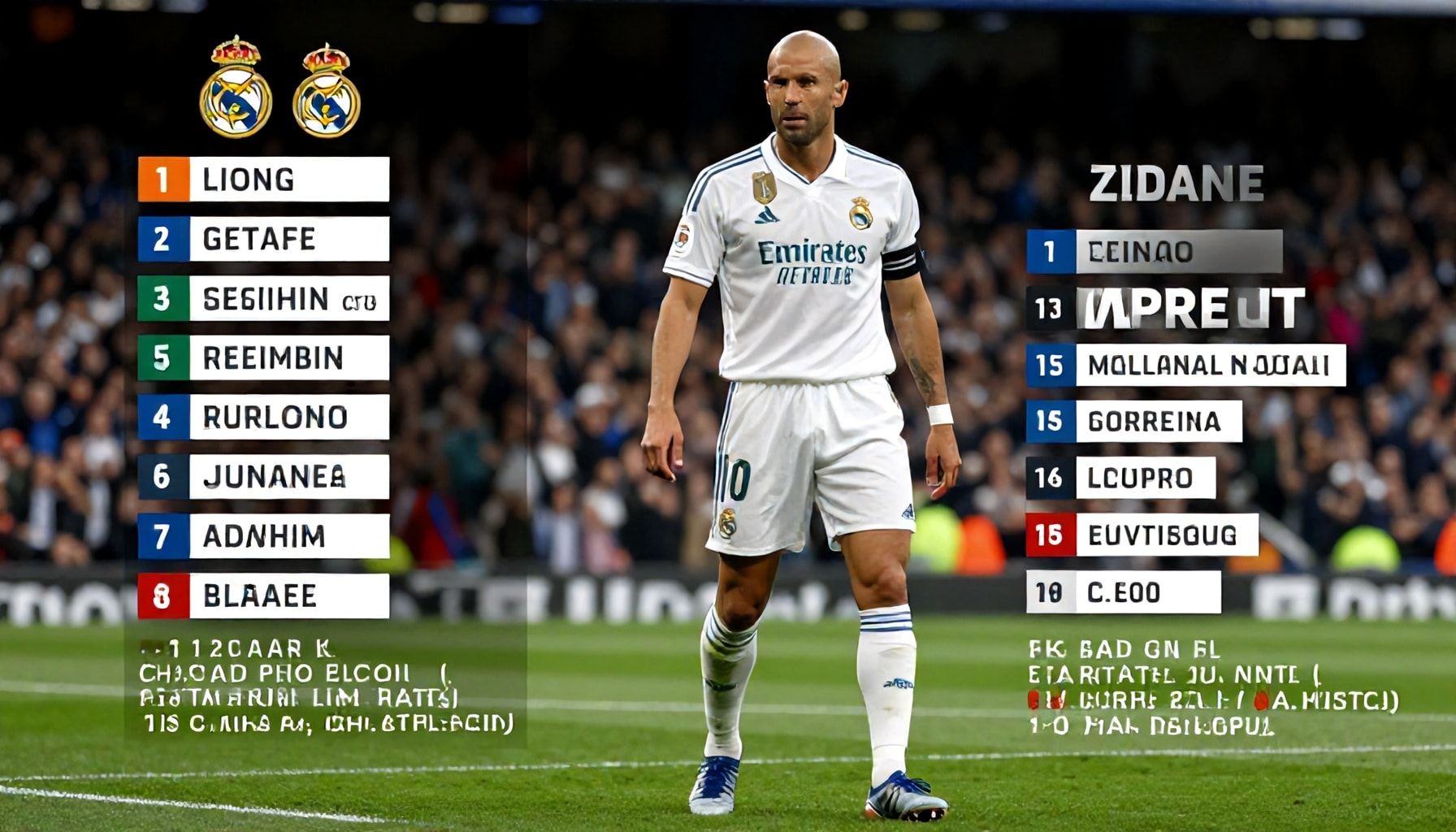 Zidane makes three changes for tonight's Madrid derby