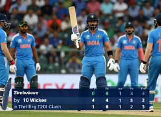 India Crush Zimbabwe by 10 Wickets in Thrilling T20I Clash