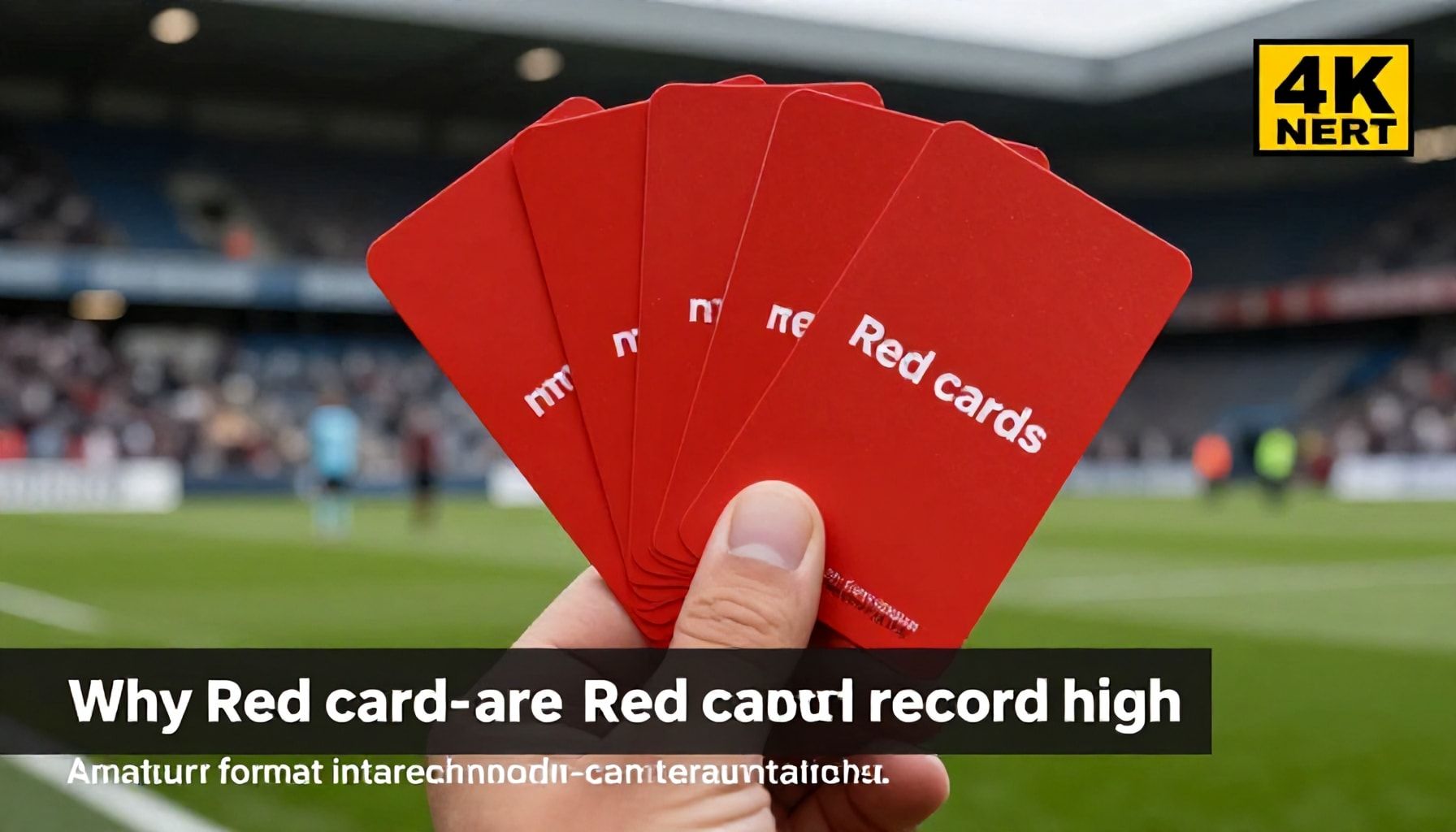 Amateur football red cards hit record high