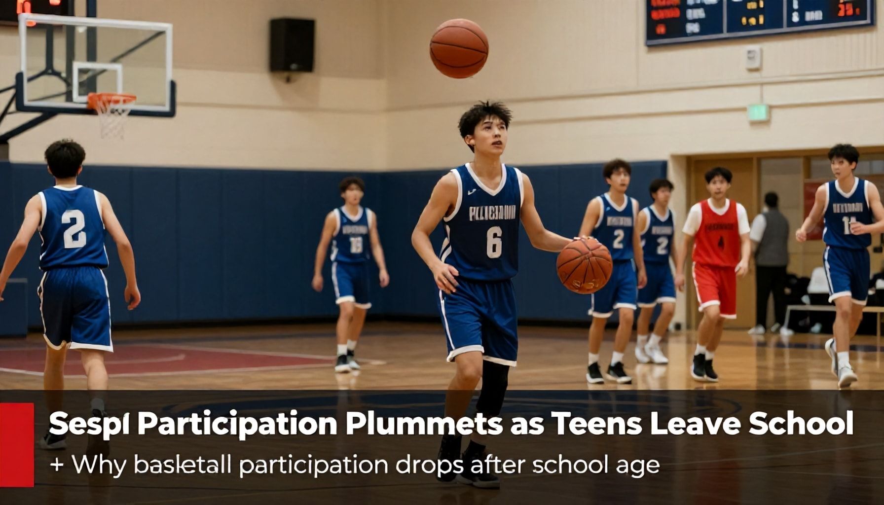 Basketball Participation Plummets as Teens Leave School