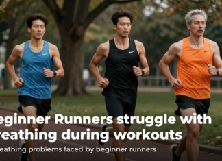 Beginner runners struggle with breathing during workouts