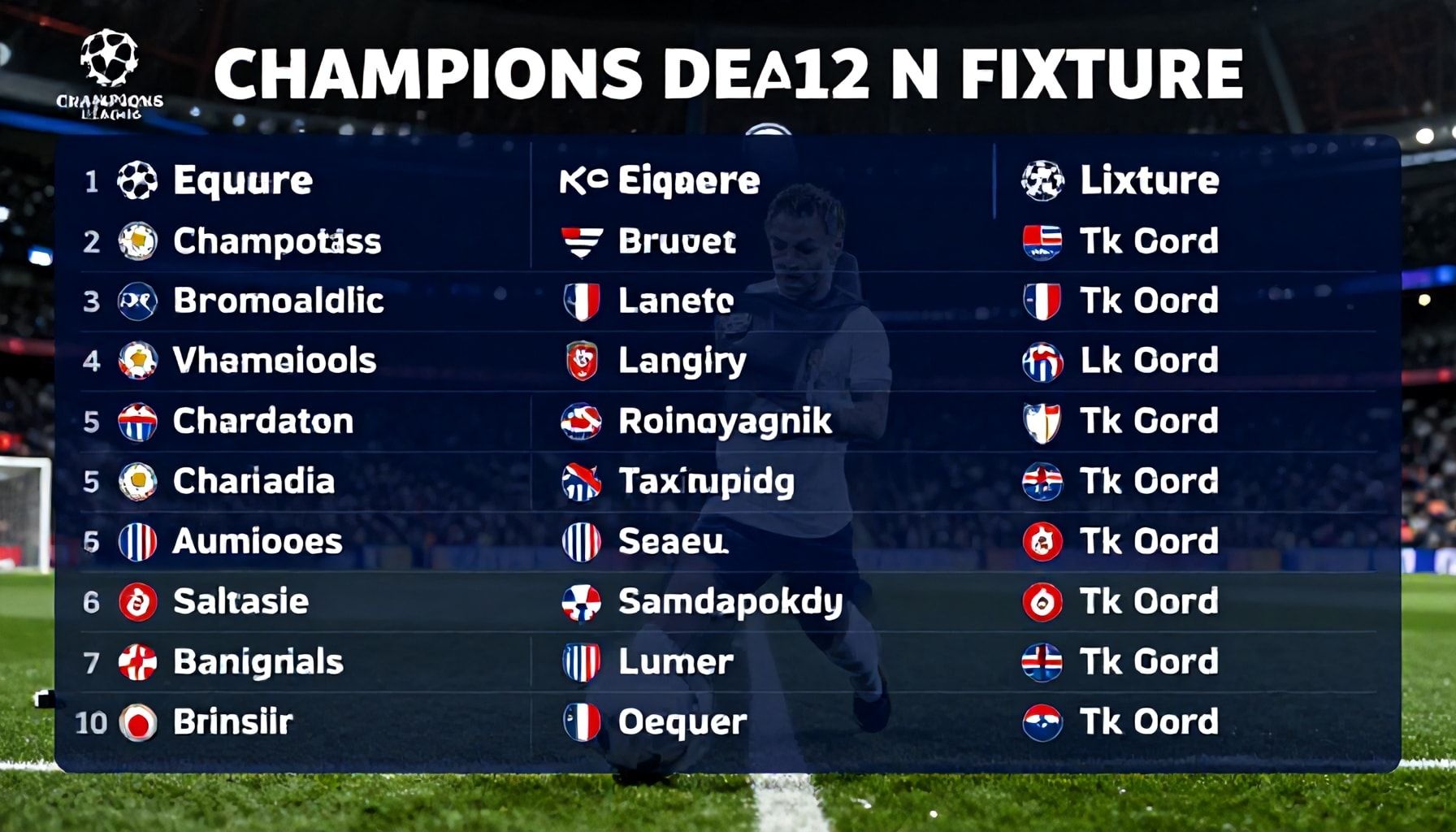 Champions League squads maintain advantage in fixture list