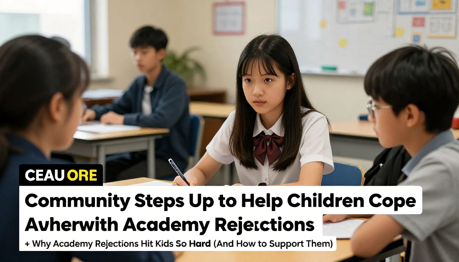 Community Steps Up to Help Children Cope with Academy Rejections