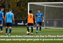 Grassroots Football Teams Concede Late Goals Due to Fitness Shortfalls
