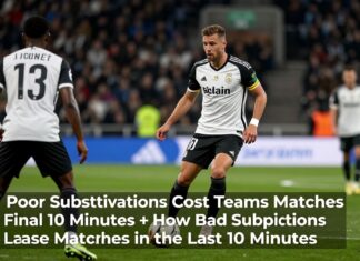 Poor Substitutions Cost Teams Matches in Final 10 Minutes