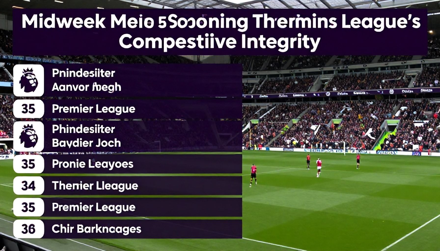 Midweek Match Scheduling Threatens Premier League's Competitive Integrity