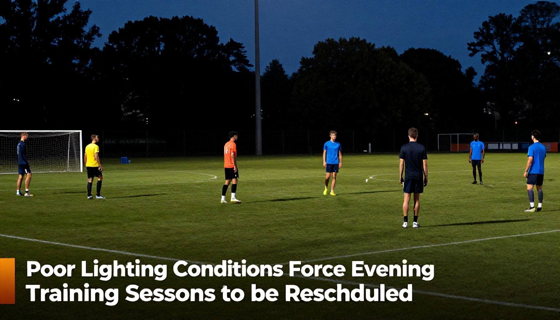 Poor Lighting Conditions Force Evening Training Sessions to be Rescheduled