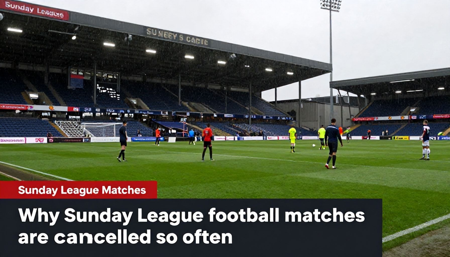 Sunday League Matches Disrupted by Persistent Rainfall