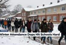 Winter Attendance Drops Hit Schools Hard