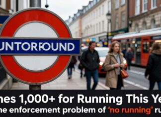 London Underground Fines 1,000+ for Running This Year