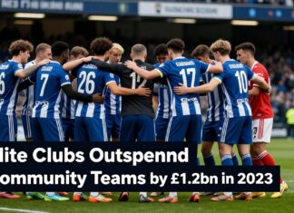Elite Clubs Outspend Community Teams by £1.2bn in 2023