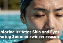 Chlorine Irritates Skin and Eyes During Summer Swimming Season