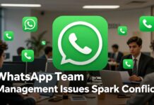 WhatsApp Team Management Issues Spark Conflict