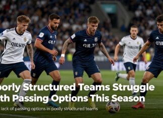 Poorly Structured Teams Struggle with Passing Options This Season