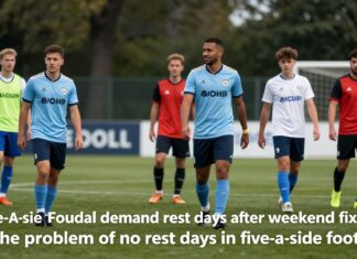 Five-a-side football players demand rest days after weekend fixtures