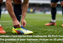 Footballers Face Injuries from Inadequate 3G Pitch Footwear