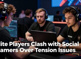 Elite Players Clash with Social Gamers Over Tension Issues