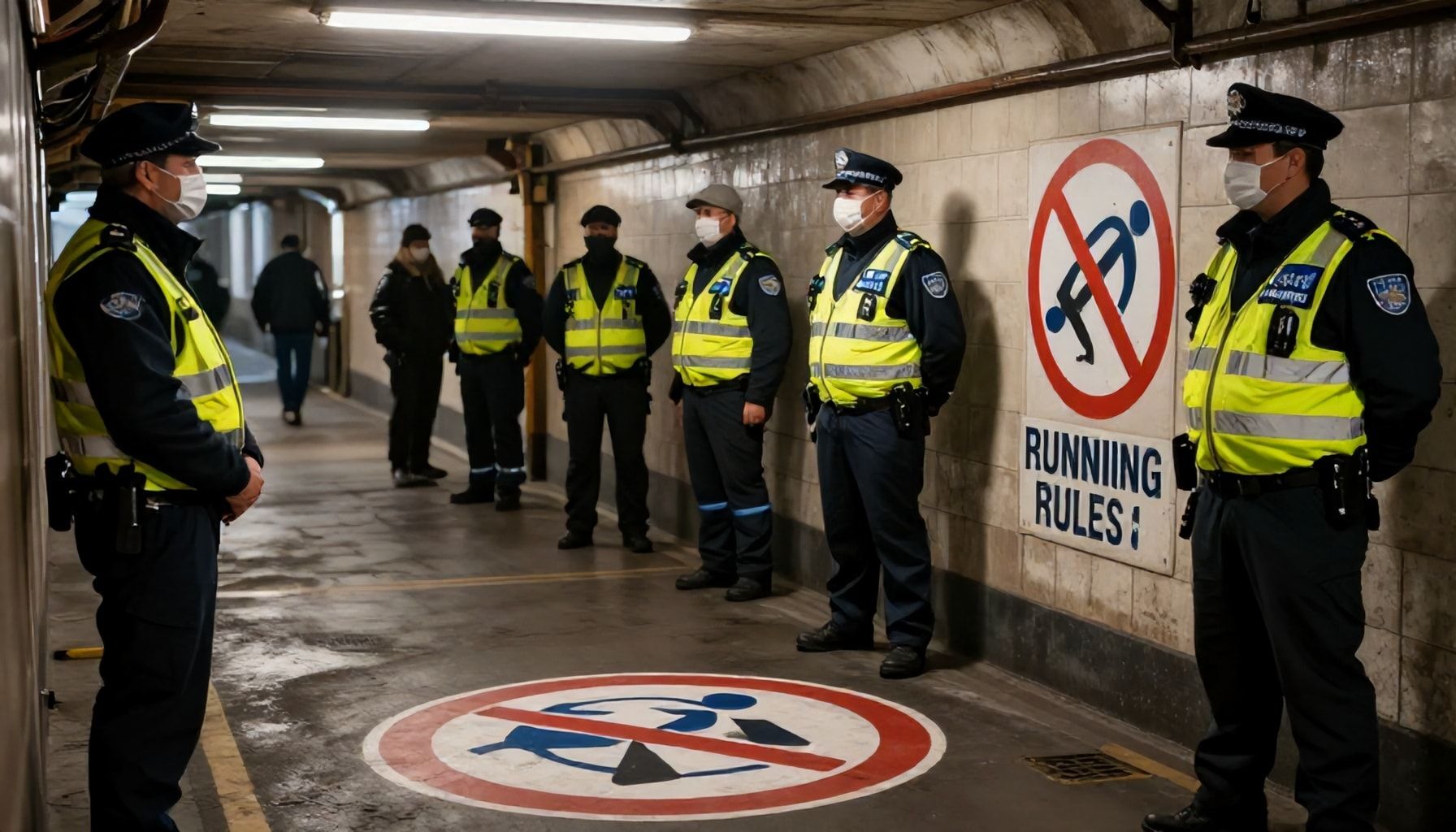 Underground staff report challenges in policing running ban