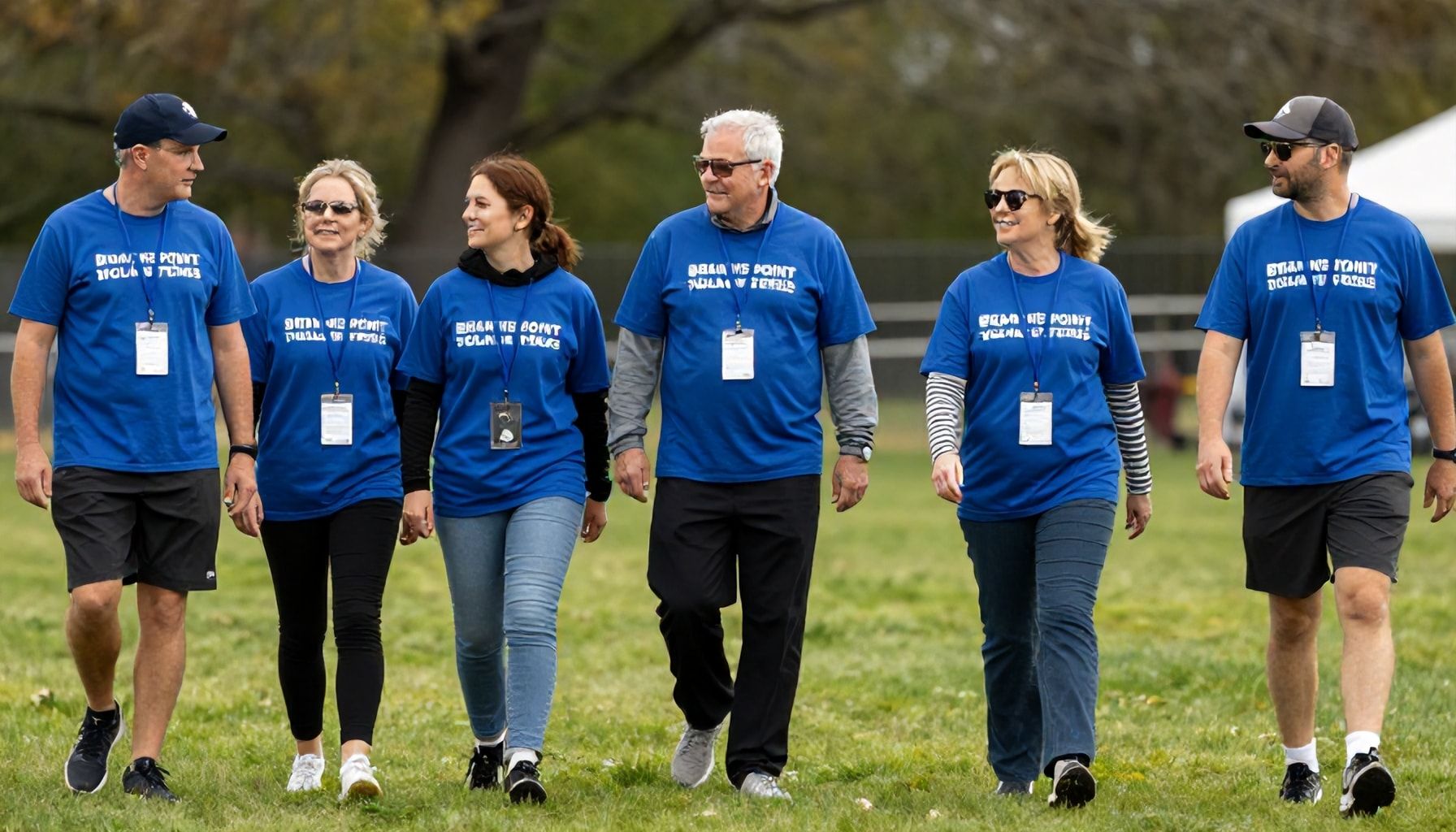 Volunteers at Breaking Point in Walking Football Community