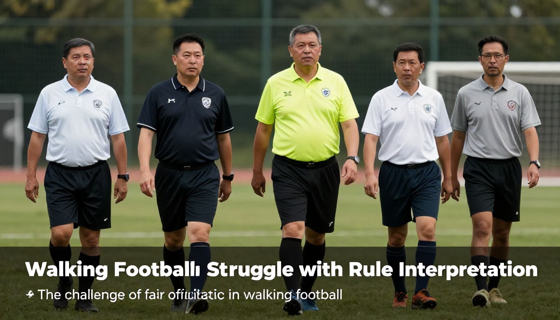 Walking Football Officials Struggle with Rule Interpretation