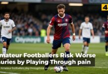 Amateur Footballers Risk Worse Injuries by Playing Through Pain