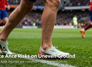 Footballers Face Ankle Risks on Uneven Ground