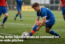Footballers suffer ankle injuries on five-a-side pitches