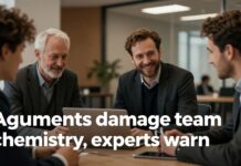 Arguments damage team chemistry, experts warn” (50 characters)