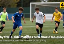 Five-a-side football chaos explained