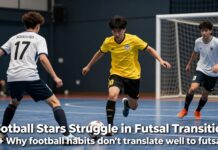 Football Stars Struggle in Futsal Transition