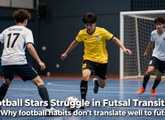 Football Stars Struggle in Futsal Transition