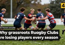 Grassroots Rugby Clubs Lose Players Annually