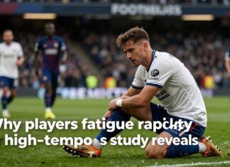 Footballers fatigue rapidly in fast-paced matches, study reveals