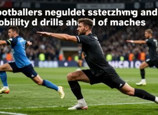 Footballers neglect stretching and mobility drills ahead of matches