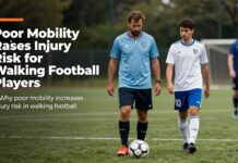Poor Mobility Raises Injury Risk for Walking Football Players