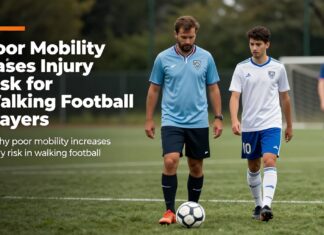Poor Mobility Raises Injury Risk for Walking Football Players