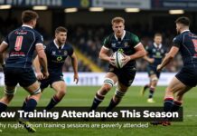 Rugby Union Clubs Report Low Training Attendance This Season
