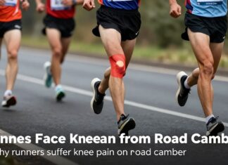 Runners Face Knee Pain from Road Camber